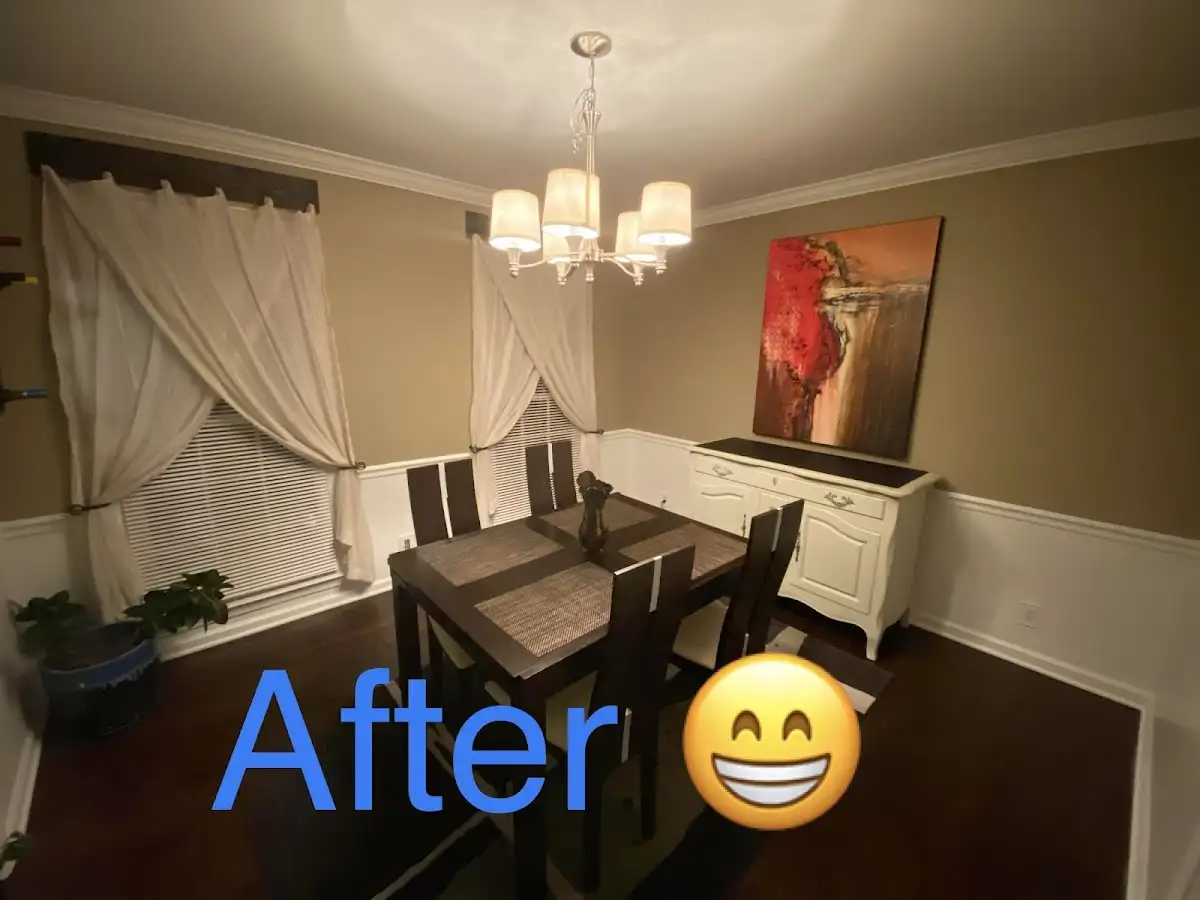 Professional dining room restoration after water damage in Mahomet